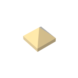 Gobricks,Slope 45° 1 x 1 x 2/3 Quadruple Convex,22388,35343,35344