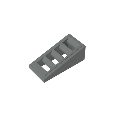 Gobricks,Slope 18° 2 x 1 x 2/3 with 4 Slots,61409,18863,67119,61409b