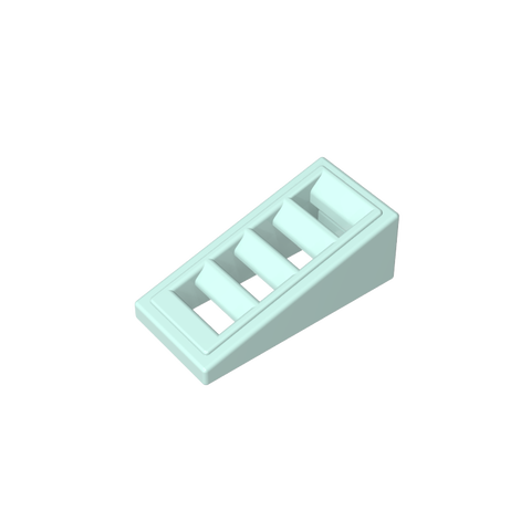 Gobricks,Slope 18° 2 x 1 x 2/3 with 4 Slots,61409,18863,67119,61409b