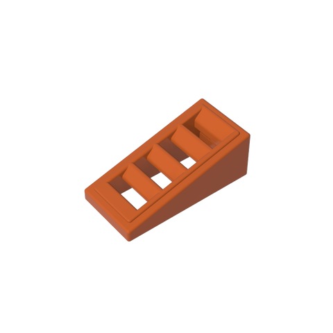 Gobricks,Slope 18° 2 x 1 x 2/3 with 4 Slots,61409,18863,67119,61409b
