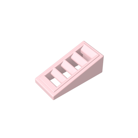 Gobricks,Slope 18° 2 x 1 x 2/3 with 4 Slots,61409,18863,67119,61409b