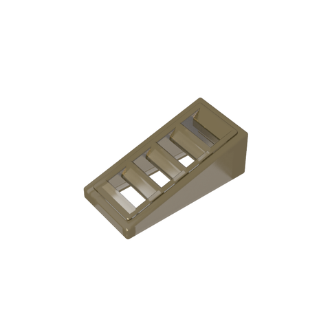 Gobricks,Slope 18° 2 x 1 x 2/3 with 4 Slots,61409,18863,67119,61409b