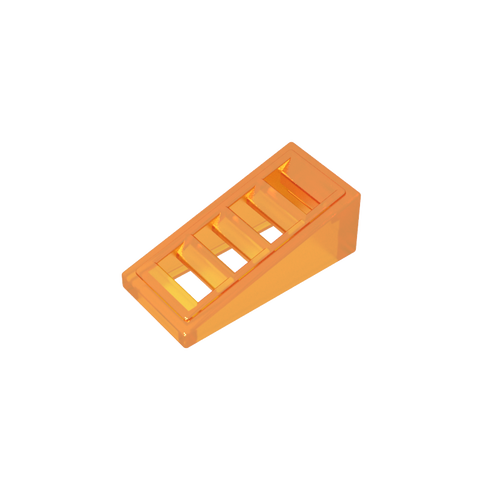 Gobricks,Slope 18° 2 x 1 x 2/3 with 4 Slots,61409,18863,67119,61409b