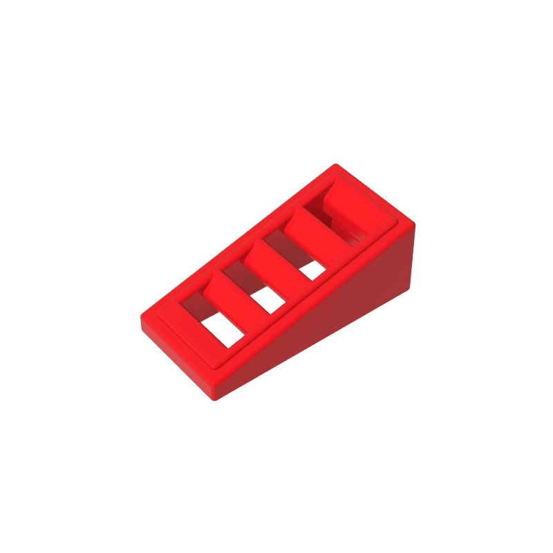 Gobricks,Slope 18° 2 x 1 x 2/3 with 4 Slots,61409,18863,67119,61409b