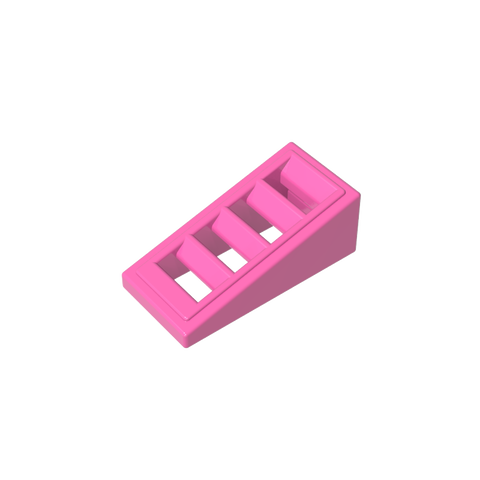 Gobricks,Slope 18° 2 x 1 x 2/3 with 4 Slots,61409,18863,67119,61409b
