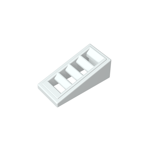 Gobricks,Slope 18° 2 x 1 x 2/3 with 4 Slots,61409,18863,67119,61409b