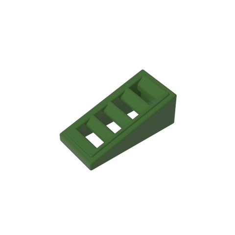 Gobricks,Slope 18° 2 x 1 x 2/3 with 4 Slots,61409,18863,67119,61409b