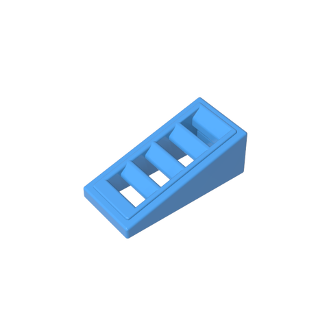 Gobricks,Slope 18° 2 x 1 x 2/3 with 4 Slots,61409,18863,67119,61409b