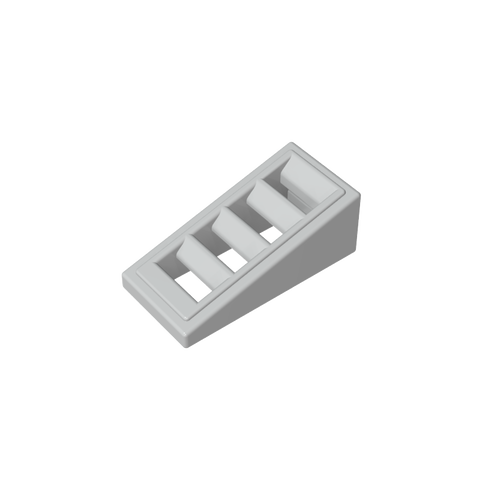 Gobricks,Slope 18° 2 x 1 x 2/3 with 4 Slots,61409,18863,67119,61409b