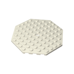 Gobricks,Plate Special 10 x 10 Octagonal with Hole,89523