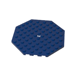Gobricks,Plate Special 10 x 10 Octagonal with Hole,89523