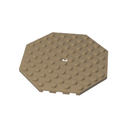 Plate Special 10 x 10 Octagonal with Hole,89523