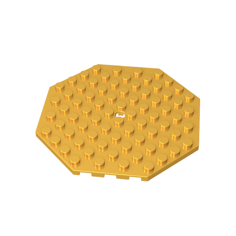 Gobricks,Plate Special 10 x 10 Octagonal with Hole,89523