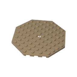 Gobricks,Plate Special 10 x 10 Octagonal with Hole,89523
