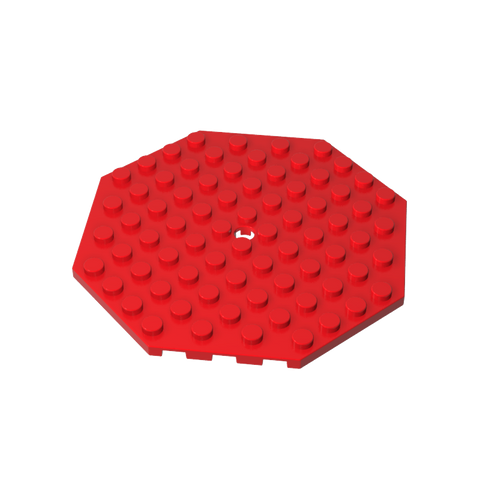 Gobricks,Plate Special 10 x 10 Octagonal with Hole,89523