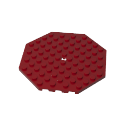 Gobricks,Plate Special 10 x 10 Octagonal with Hole,89523