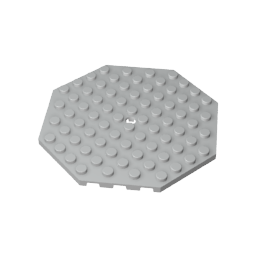 Plate Special 10 x 10 Octagonal with Hole,89523