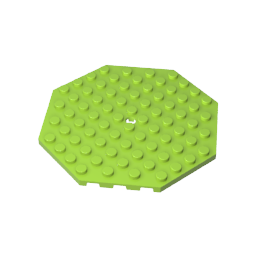Gobricks,Plate Special 10 x 10 Octagonal with Hole,89523