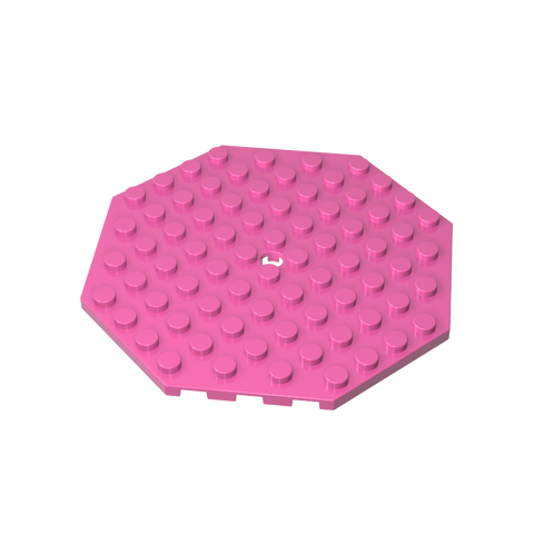 Gobricks,Plate Special 10 x 10 Octagonal with Hole,89523