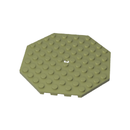 Gobricks,Plate Special 10 x 10 Octagonal with Hole,89523