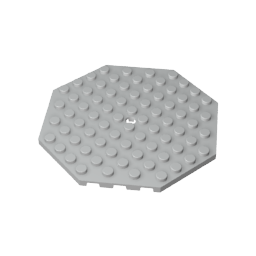 Gobricks,Plate Special 10 x 10 Octagonal with Hole,89523