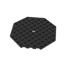 Gobricks,Plate Special 10 x 10 Octagonal with Hole,89523