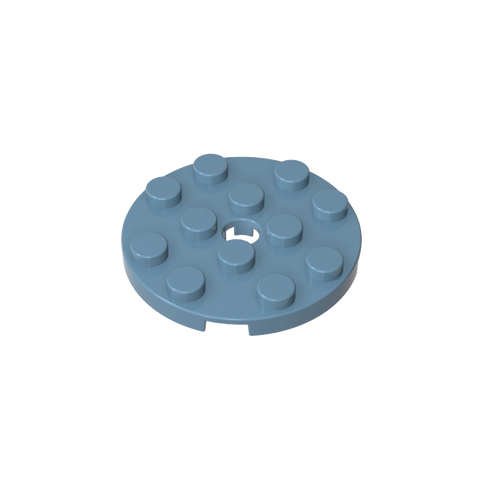 Gobricks,Plate Round 4 x 4 with Pin Hole,60474