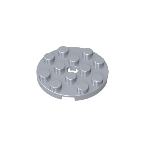 Gobricks,Plate Round 4 x 4 with Pin Hole,60474