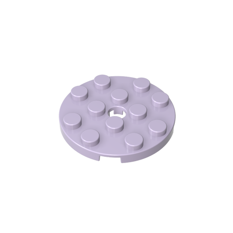 Gobricks,Plate Round 4 x 4 with Pin Hole,60474