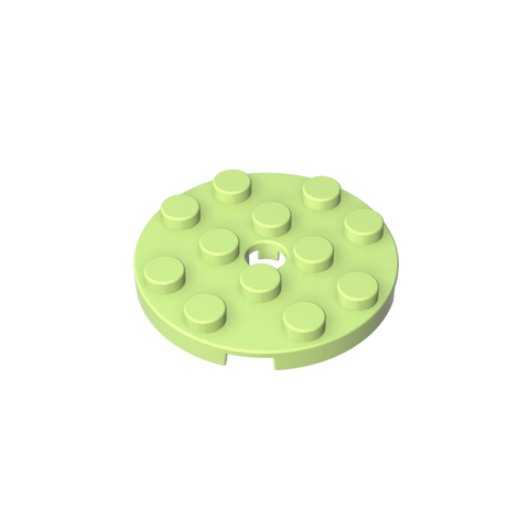 Gobricks,Plate Round 4 x 4 with Pin Hole,60474