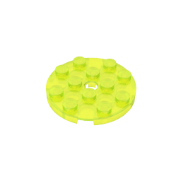 Gobricks,Plate Round 4 x 4 with Pin Hole,60474