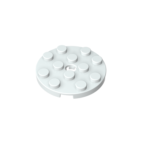 Gobricks,Plate Round 4 x 4 with Pin Hole,60474