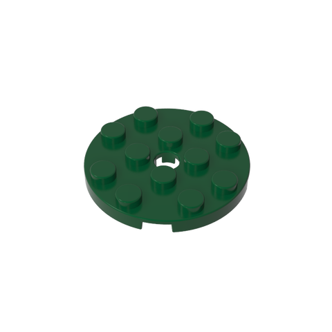 Gobricks,Plate Round 4 x 4 with Pin Hole,60474