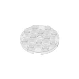 Plate Round 4 x 4 with Pin Hole,60474