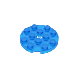 Plate Round 4 x 4 with Pin Hole,60474