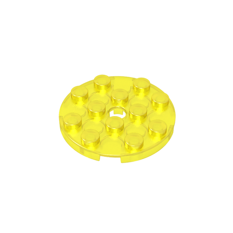 Gobricks,Plate Round 4 x 4 with Pin Hole,60474