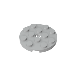 Plate Round 4 x 4 with Pin Hole,60474