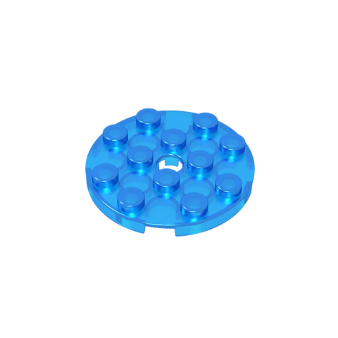 Gobricks,Plate Round 4 x 4 with Pin Hole,60474
