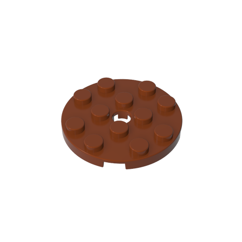 Gobricks,Plate Round 4 x 4 with Pin Hole,60474