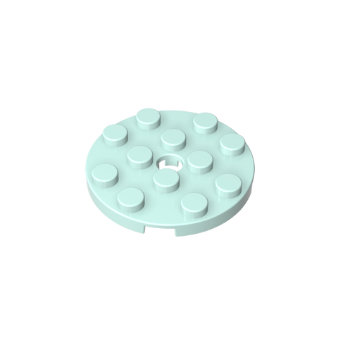 Gobricks,Plate Round 4 x 4 with Pin Hole,60474