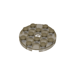 Plate Round 4 x 4 with Pin Hole,60474