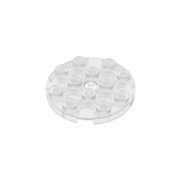 Gobricks,Plate Round 4 x 4 with Pin Hole,60474