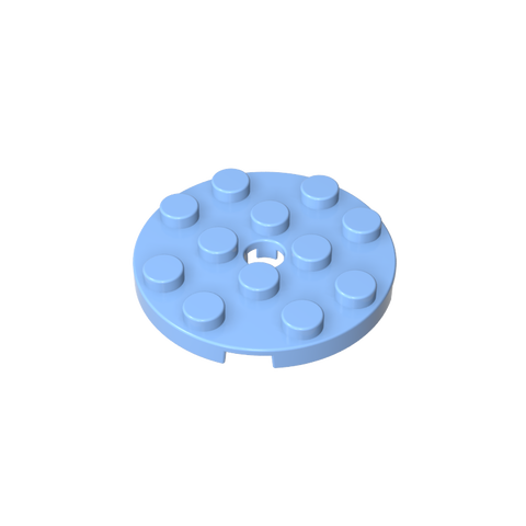 Gobricks,Plate Round 4 x 4 with Pin Hole,60474