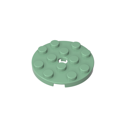 Gobricks,Plate Round 4 x 4 with Pin Hole,60474