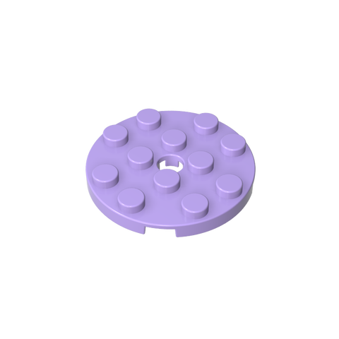 Gobricks,Plate Round 4 x 4 with Pin Hole,60474