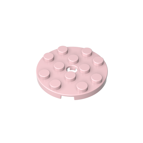 Gobricks,Plate Round 4 x 4 with Pin Hole,60474