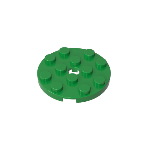 Gobricks,Plate Round 4 x 4 with Pin Hole,60474