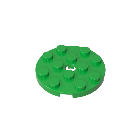 Gobricks,Plate Round 4 x 4 with Pin Hole,60474