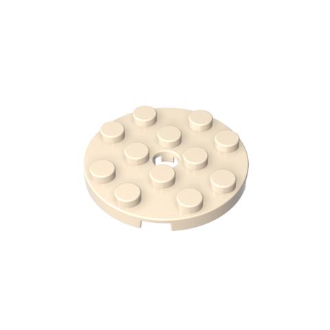 Gobricks,Plate Round 4 x 4 with Pin Hole,60474