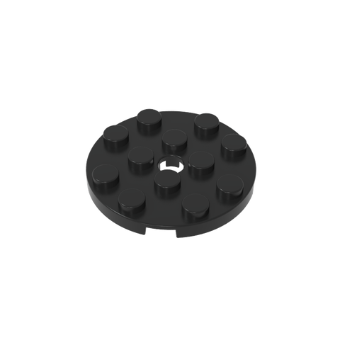 Gobricks,Plate Round 4 x 4 with Pin Hole,60474